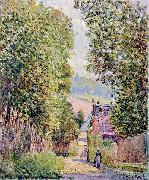 Alfred Sisley Strabe in Louveciennes France oil painting artist